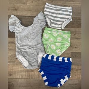 Grey Leotard with 3 shorts Set (Girls 6/7)